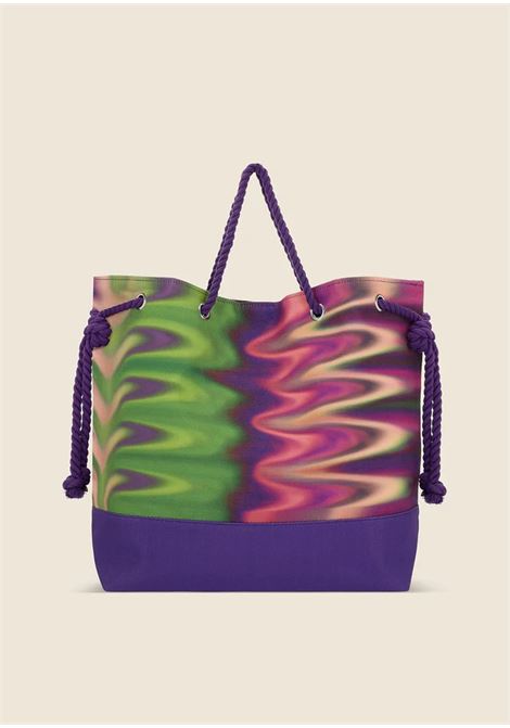 borsa da mare tie dye ME FUI | A030X21TESS-VERDE MULTI